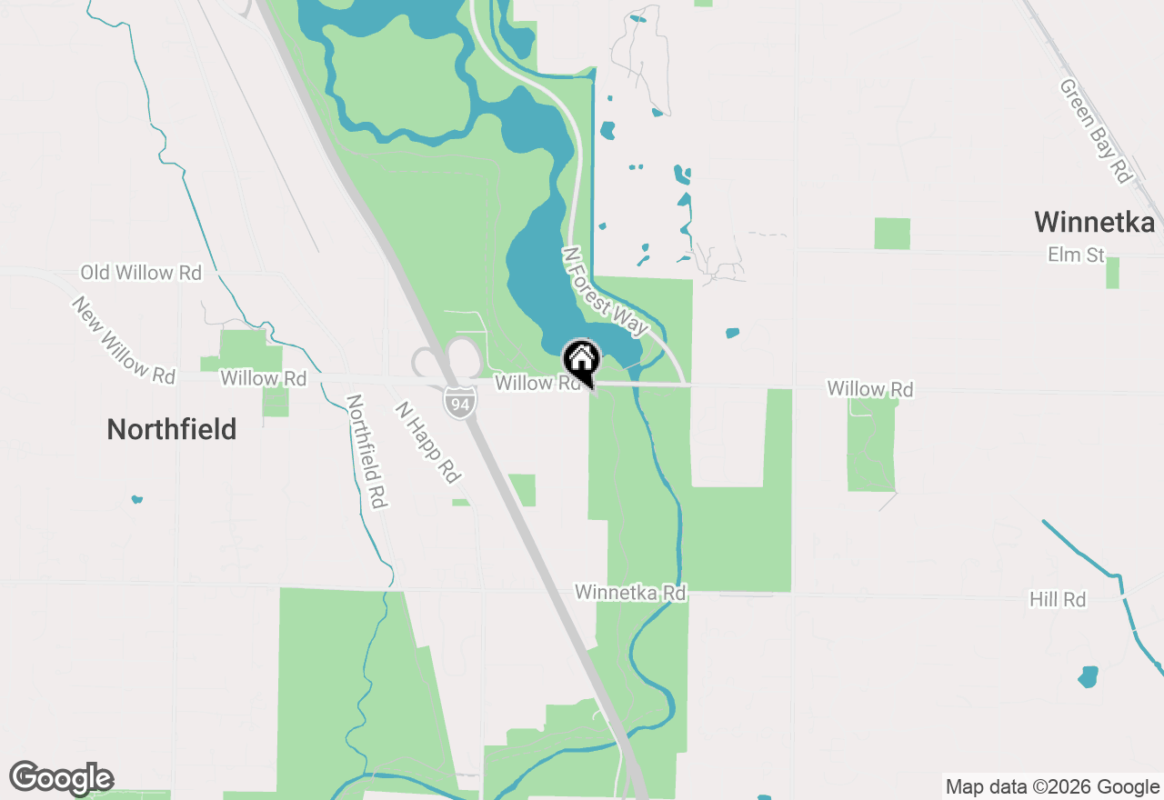 Map of 346 Lagoon Drive, Northfield, IL 60093