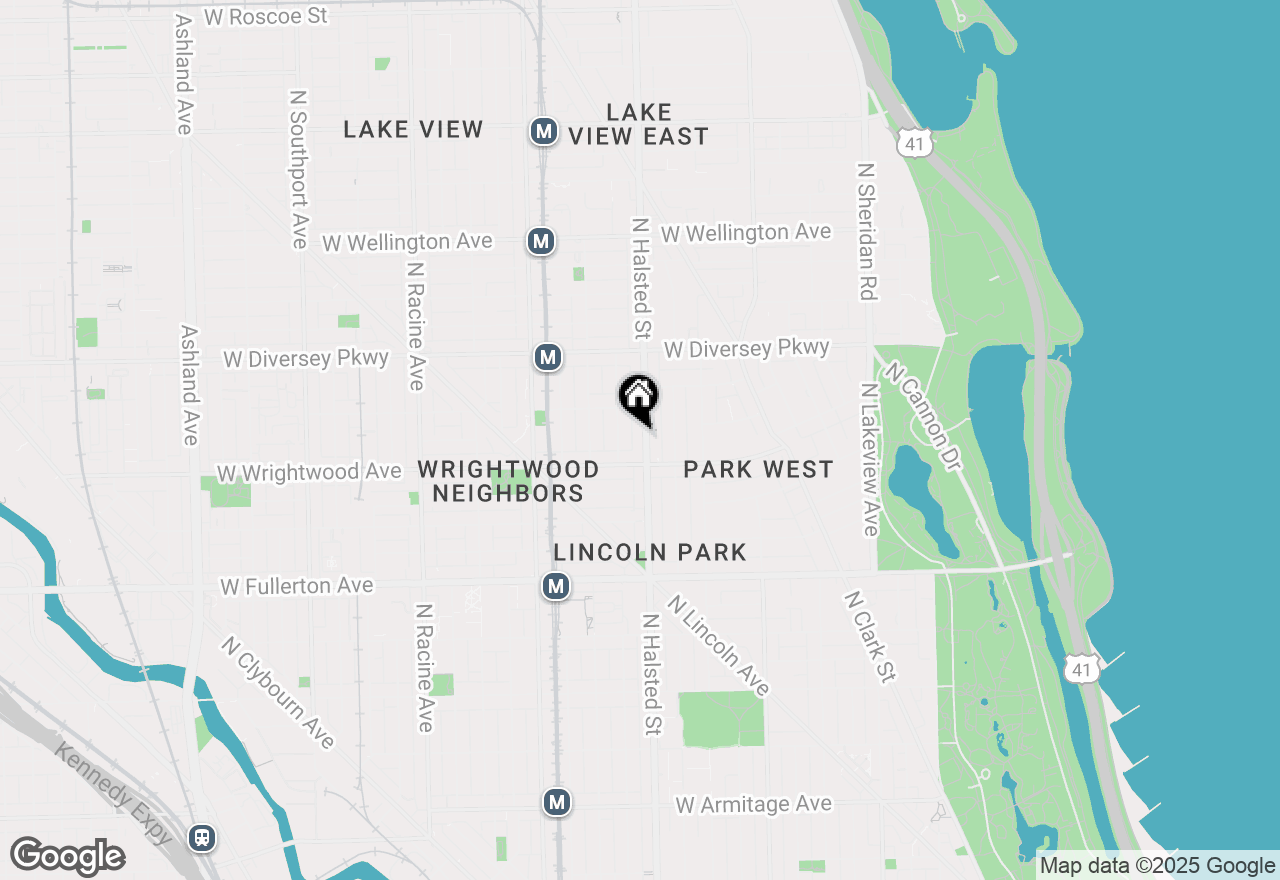 Map of 2626 N Halsted Street #1, Chicago, IL 60614