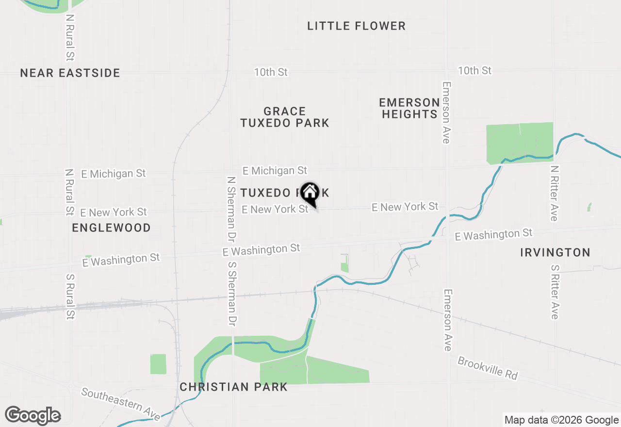 Map of 126-128 N Colorado Avenue, Indianapolis, IN 46201