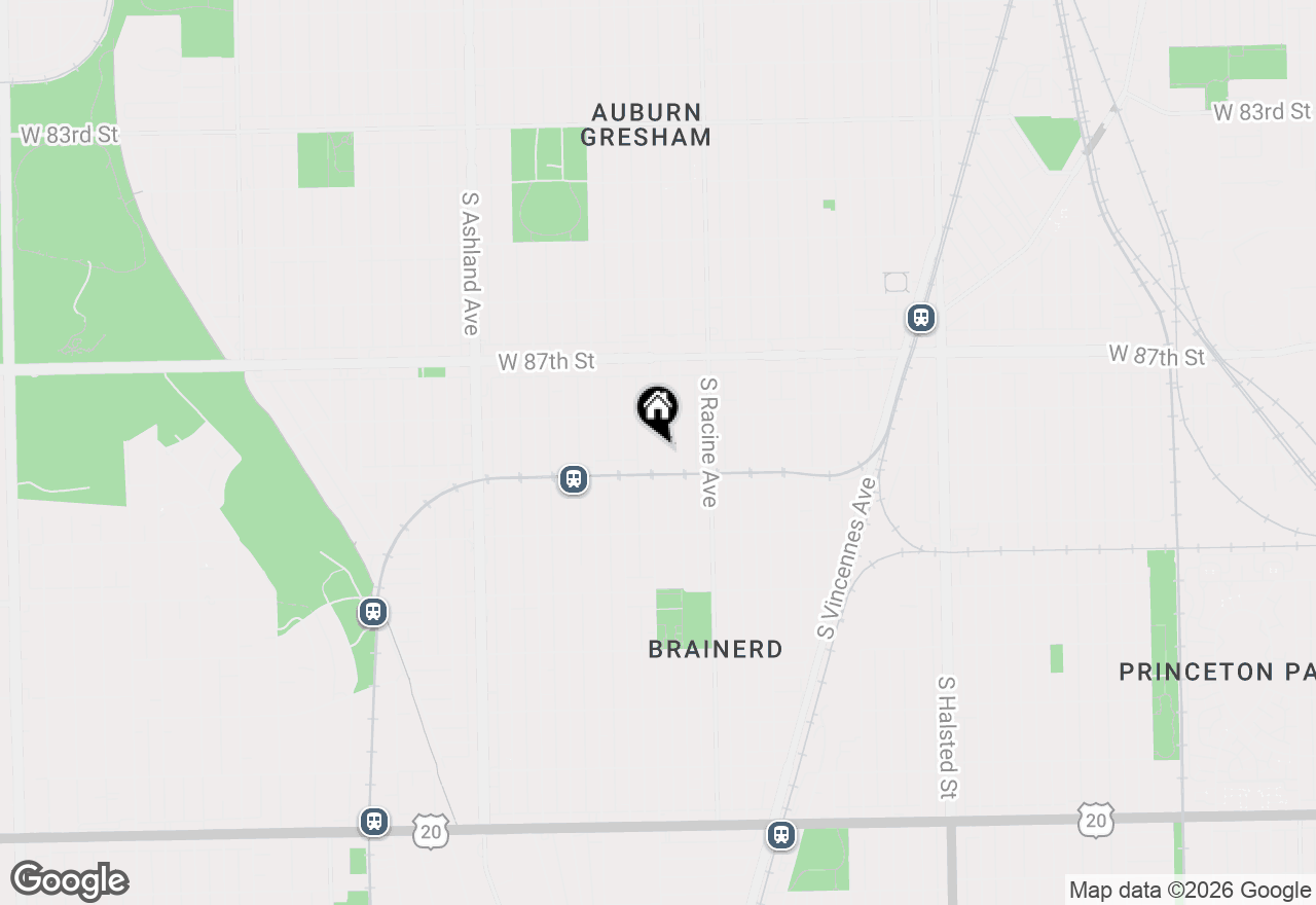 Map of 8837 S Throop Street, Chicago, IL 60620