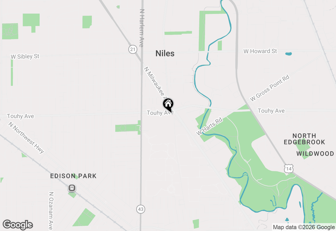 Map of 7021 W Touhy Avenue #509, Niles, IL 60714