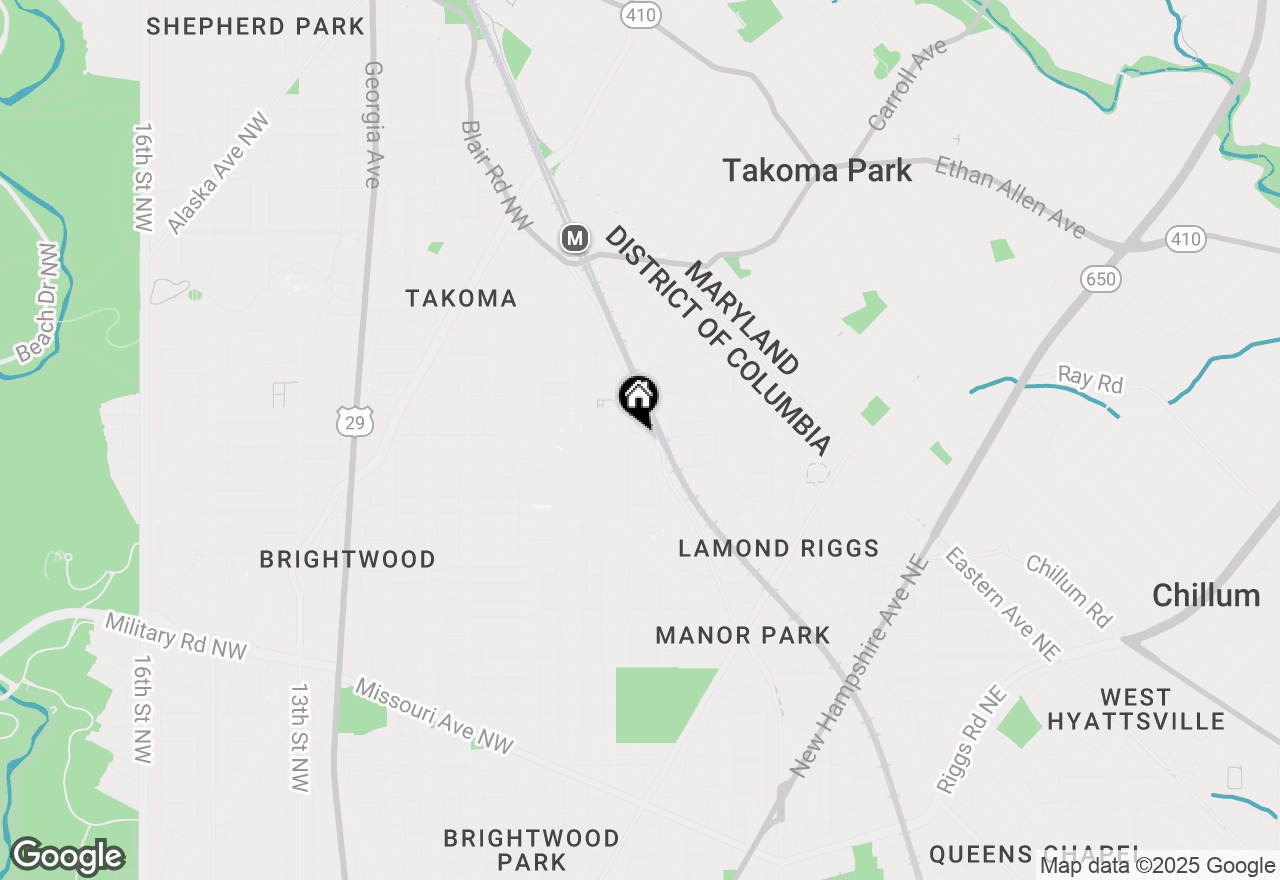 Map of 215 Underwood Street Nw, Washington, DC 20012