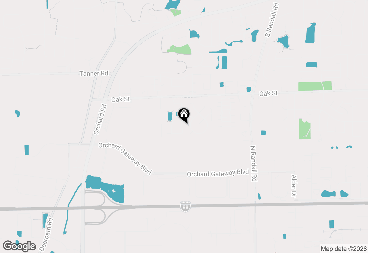 Map of 1504 Hearthstone Lane, North Aurora, IL 60542