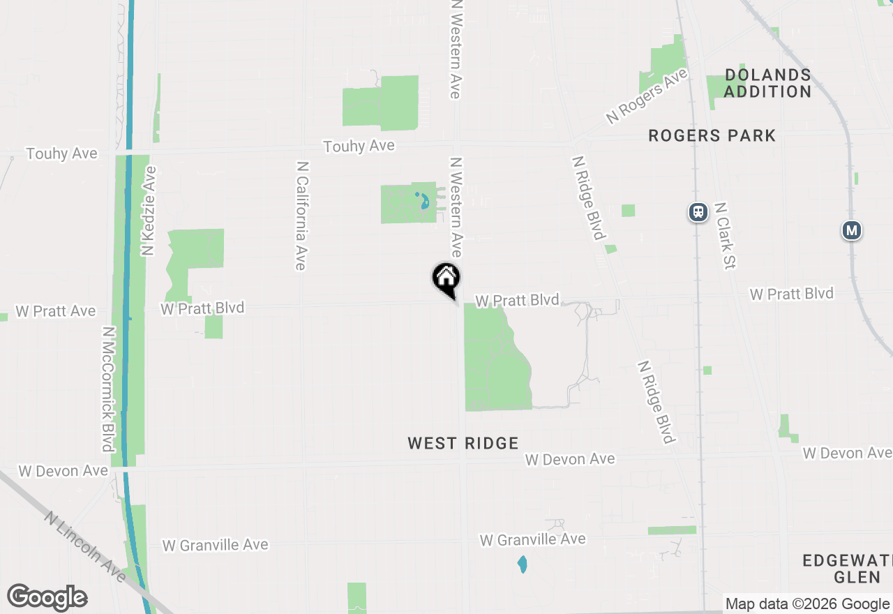 Map of 2415 W Pratt Boulevard #C1, Chicago, IL 60645