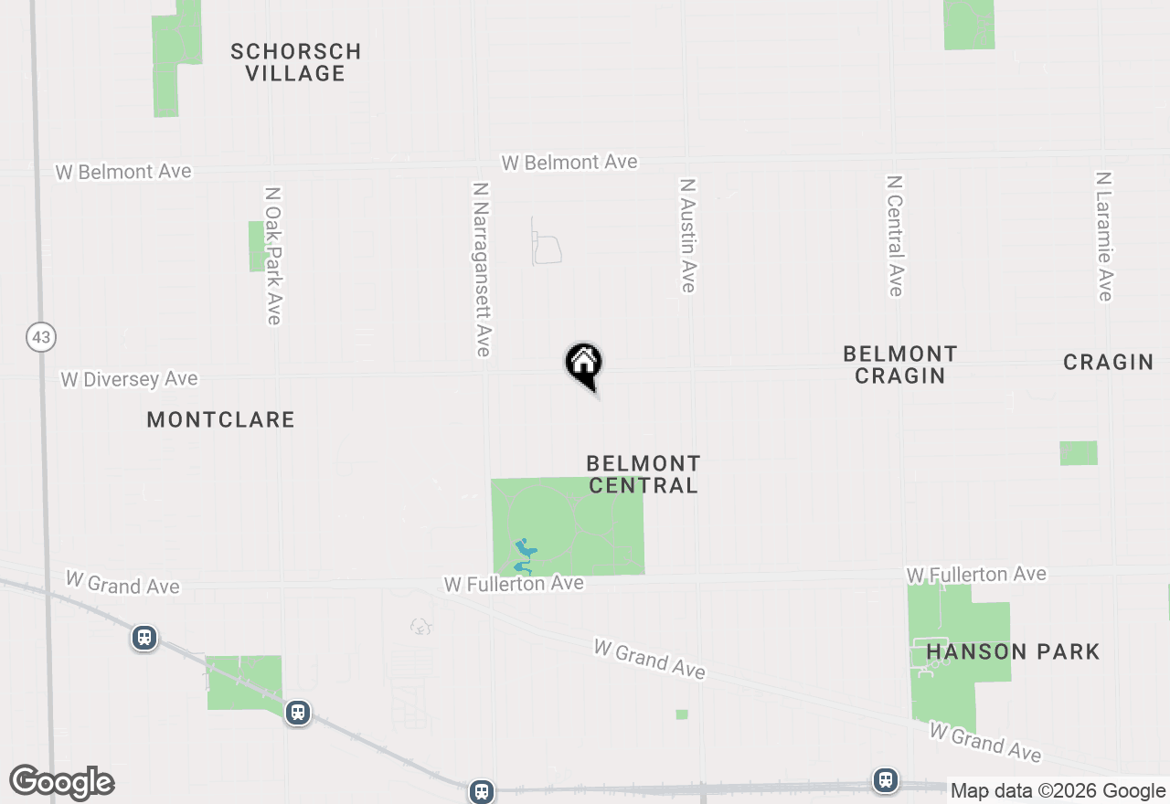 Map of 2724 N Melvina Avenue, Chicago, IL 60639