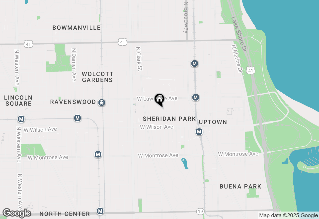 Map of 4710 N Beacon Street #2S, Chicago, IL 60640