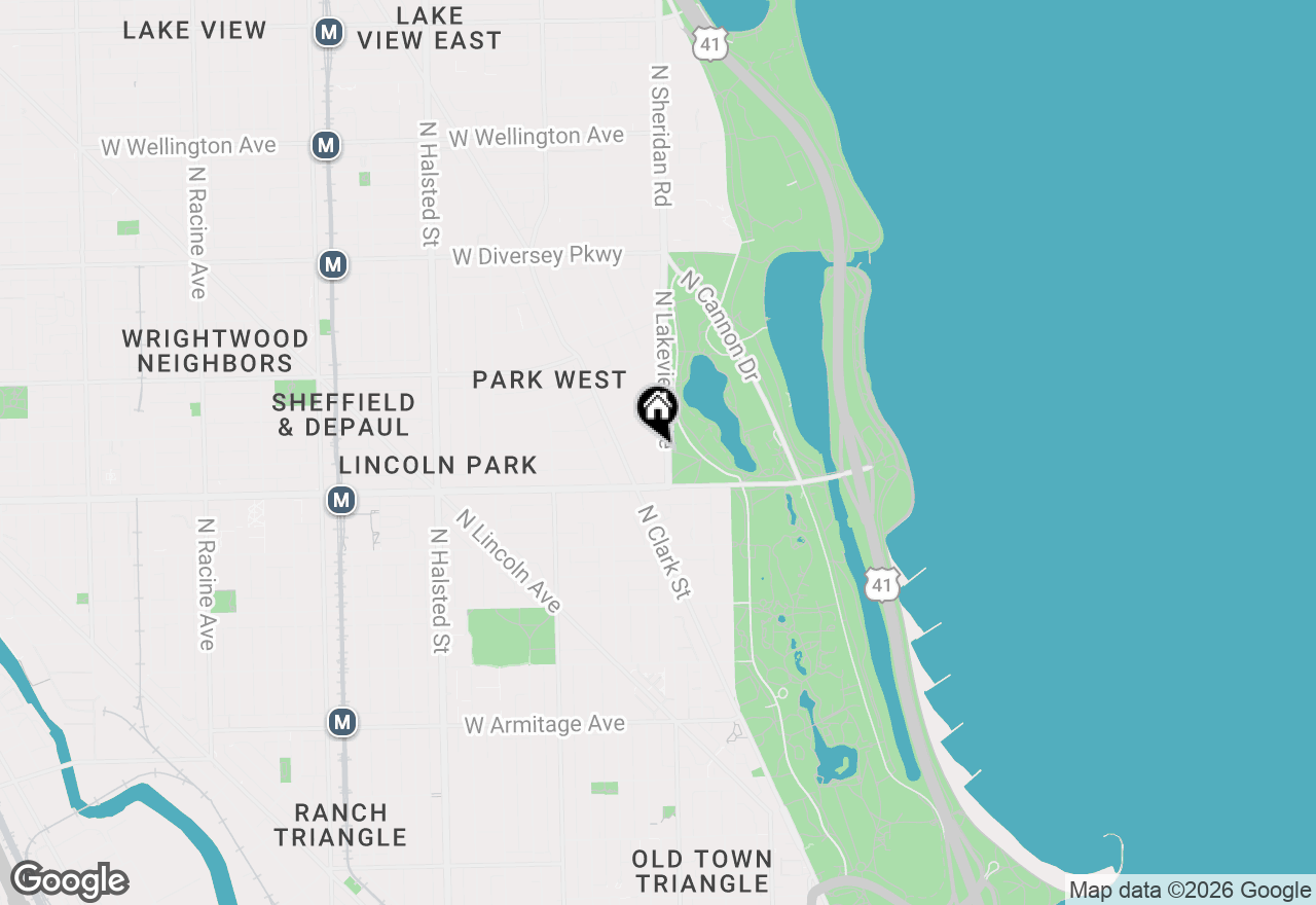 Map of 2440 N Lakeview Avenue #11E, Chicago, IL 60614