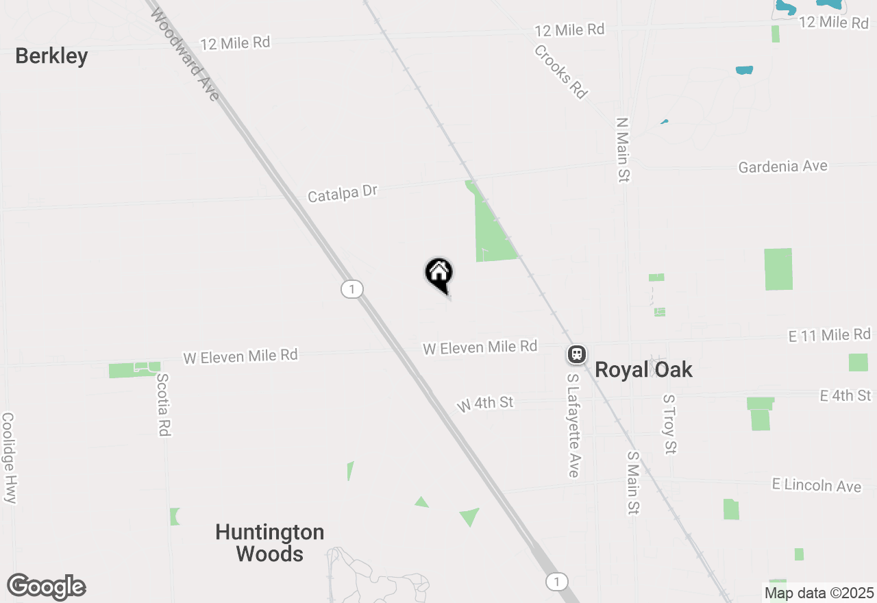 Map of 1091 N Sherman Drive #C, Royal Oak, MI 48067