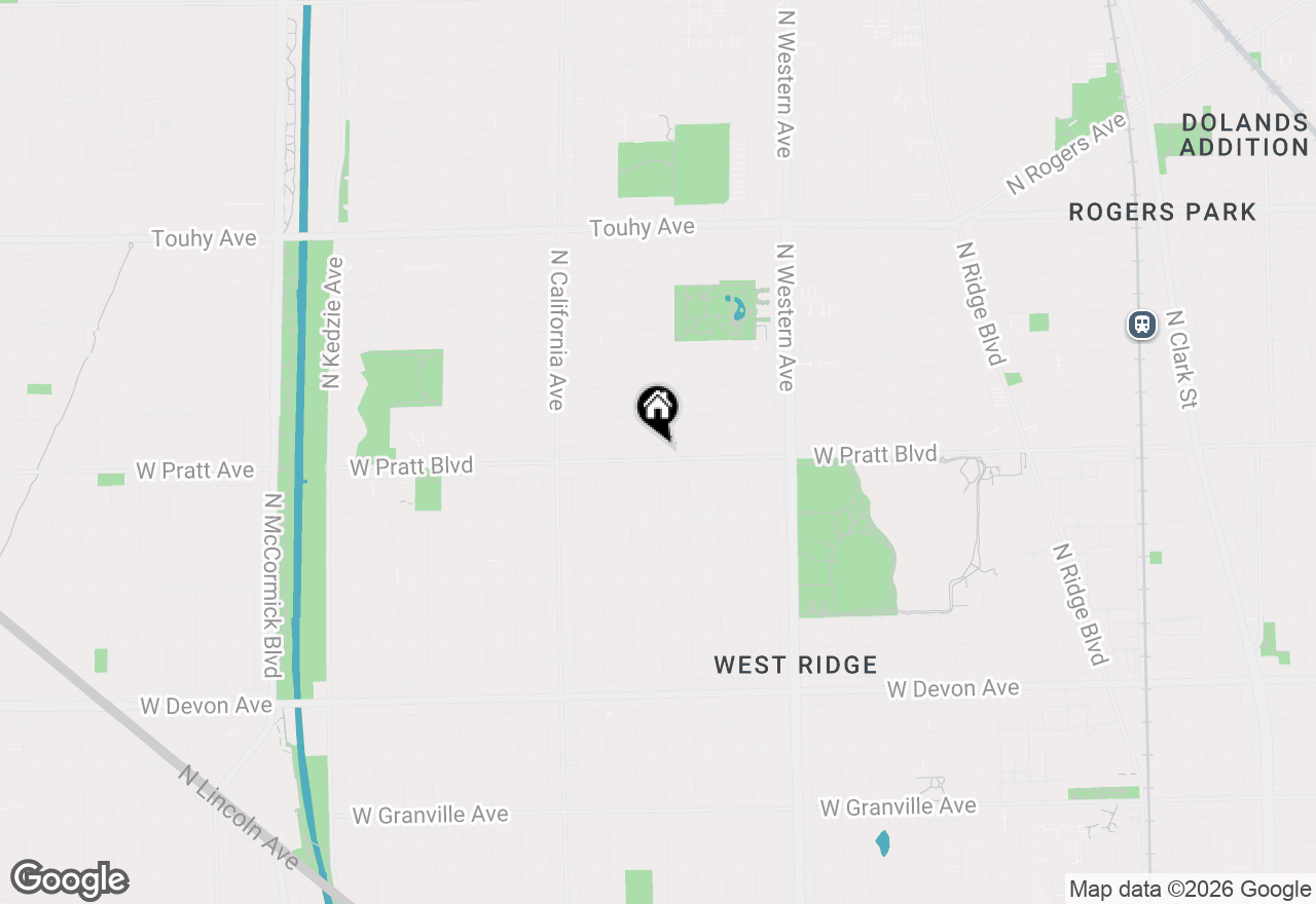 Map of 2612 W Pratt Boulevard, Chicago, IL 60645