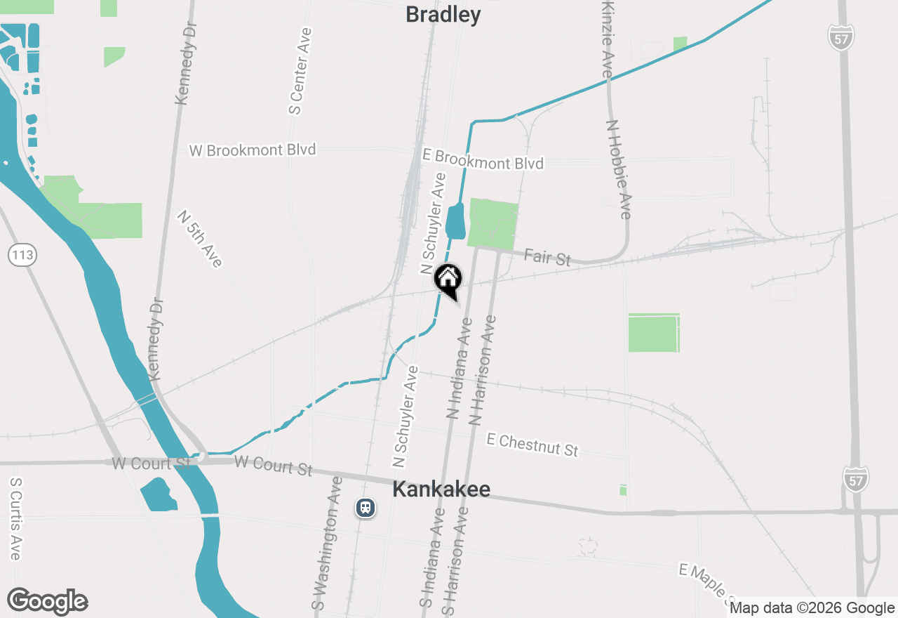 Map of 732 N Dearborn Avenue, Kankakee, IL 60901