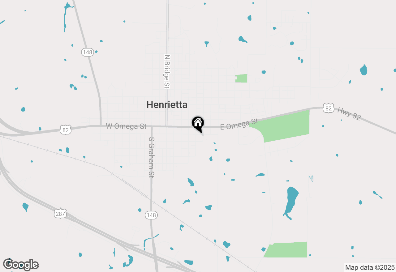 Map of 503 E South Street, Henrietta, TX 76365