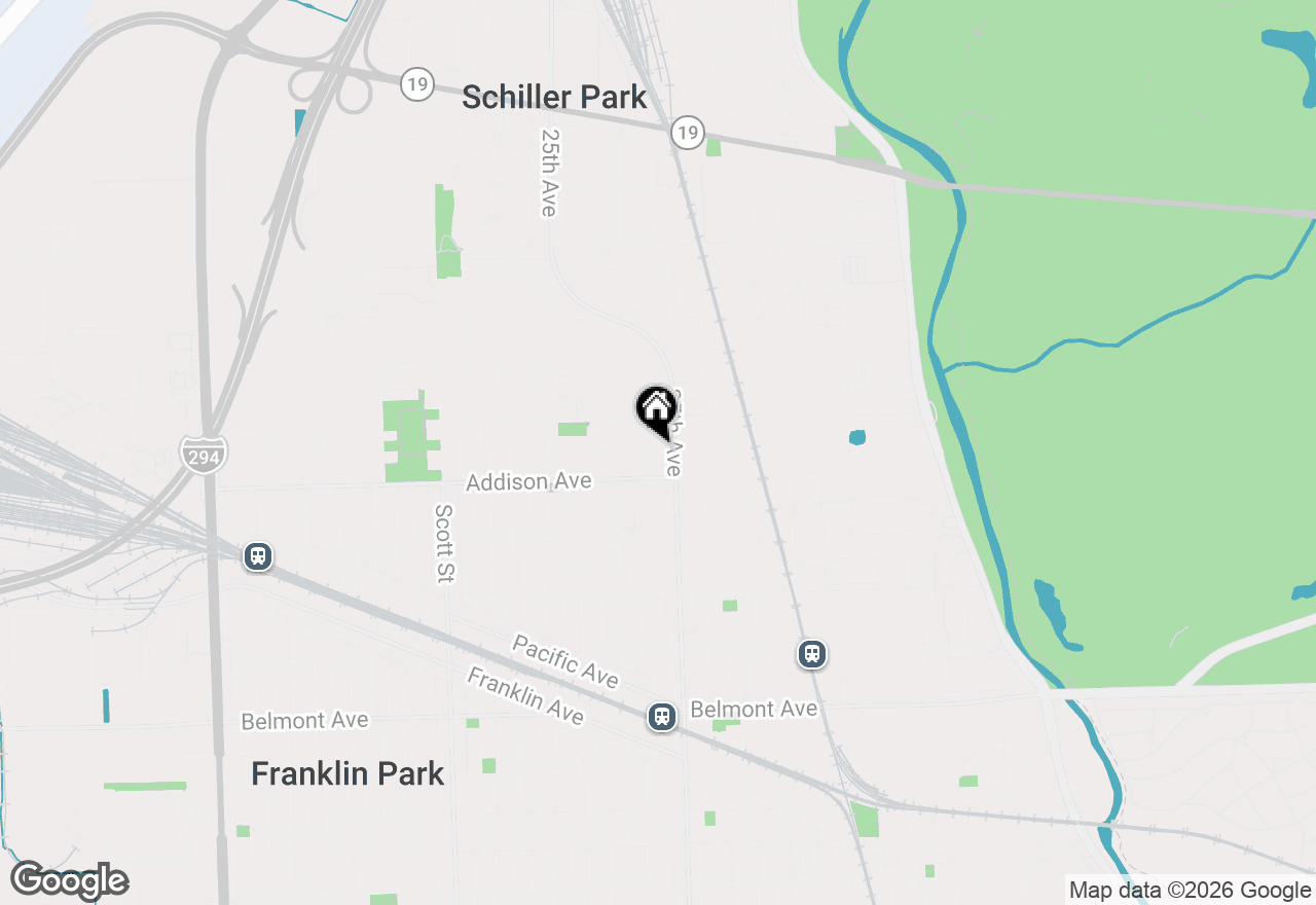 Map of 9611 Reeves Court, Franklin Park, IL 60131