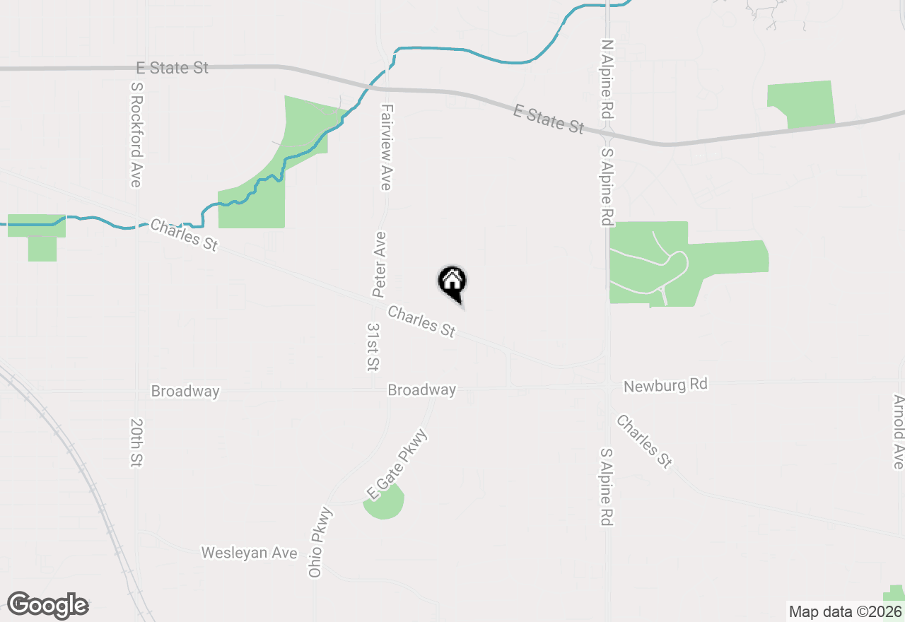 Map of 1016 Woodland Drive, Rockford, IL 61108