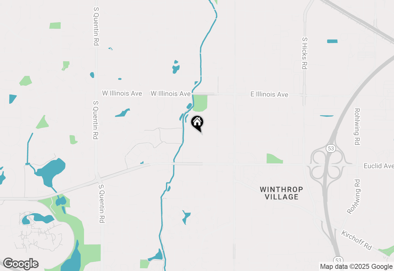 Map of 1036 S Smith Street, Palatine, IL 60067