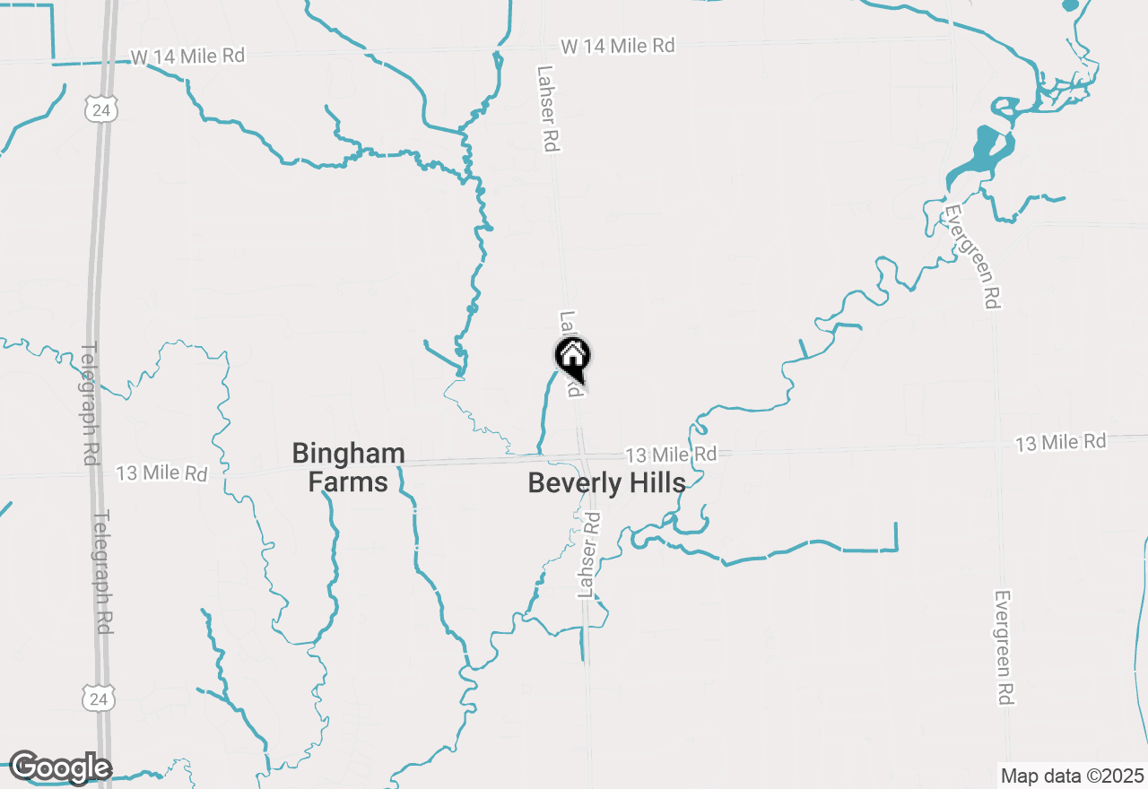 Map of 31325 Lahser Road, Beverly Hills, MI 48025