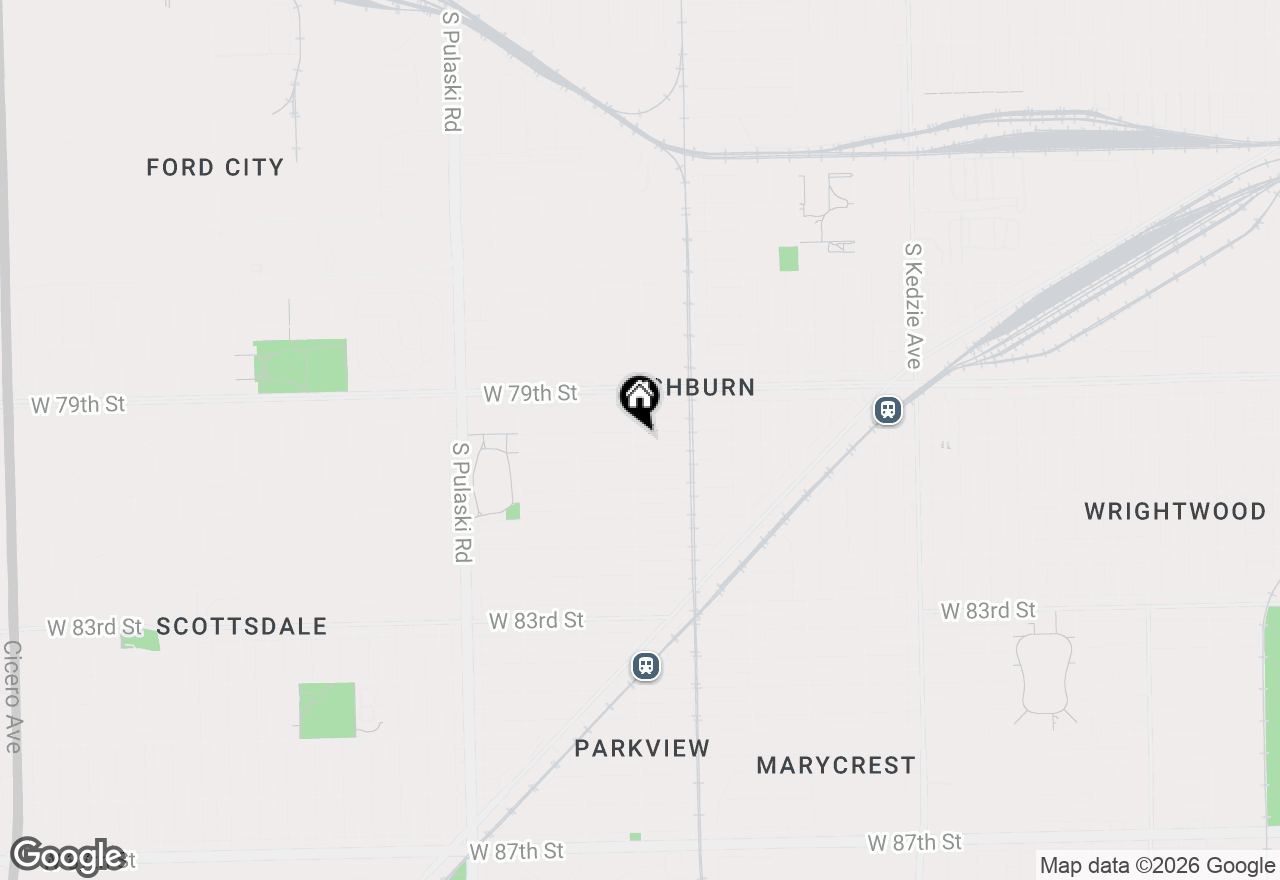 Map of 3654 W 80th Street, Chicago, IL 60652