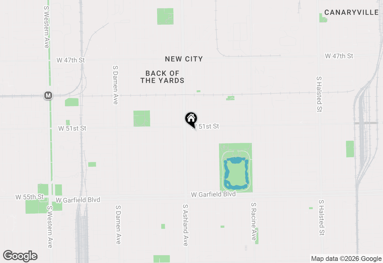 Map of 5114 S Justine Street, Chicago, IL 60609