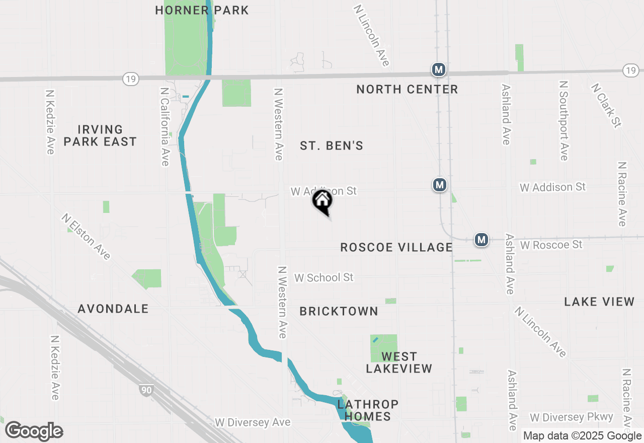 Map of 3456 N Bell Avenue #2, Chicago, IL 60618