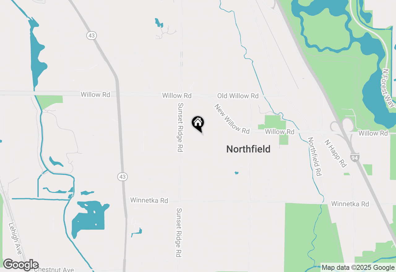 Map of 2265 Birchwood Lane, Northfield, IL 60093