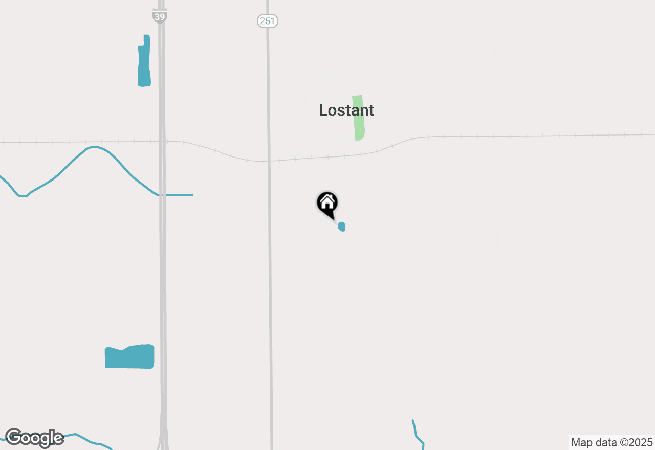 Map of 35 Burr Oak Drive, Lostant, IL 61334