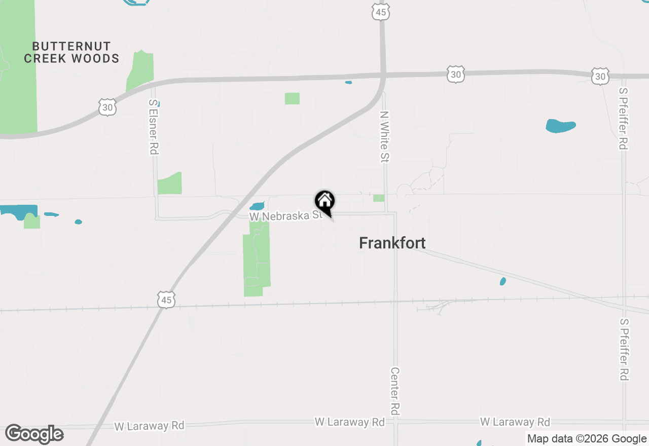 Map of 117 S Maple Street, Frankfort, IL 60423