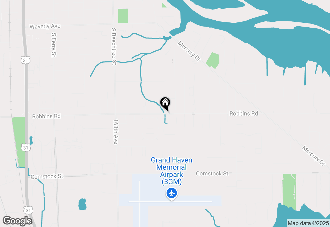 Map of 1819 Robbins Road, Grand Haven, MI 49417