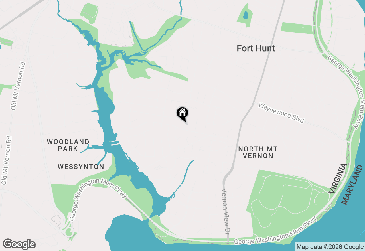Map of 8604 Riverside Road, Alexandria, VA 22308