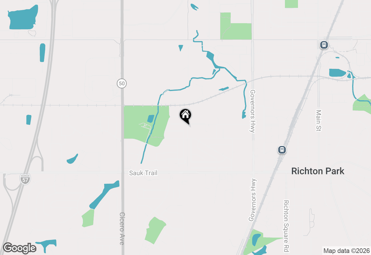 Map of 22015 E Churchill Drive, Richton Park, IL 60471