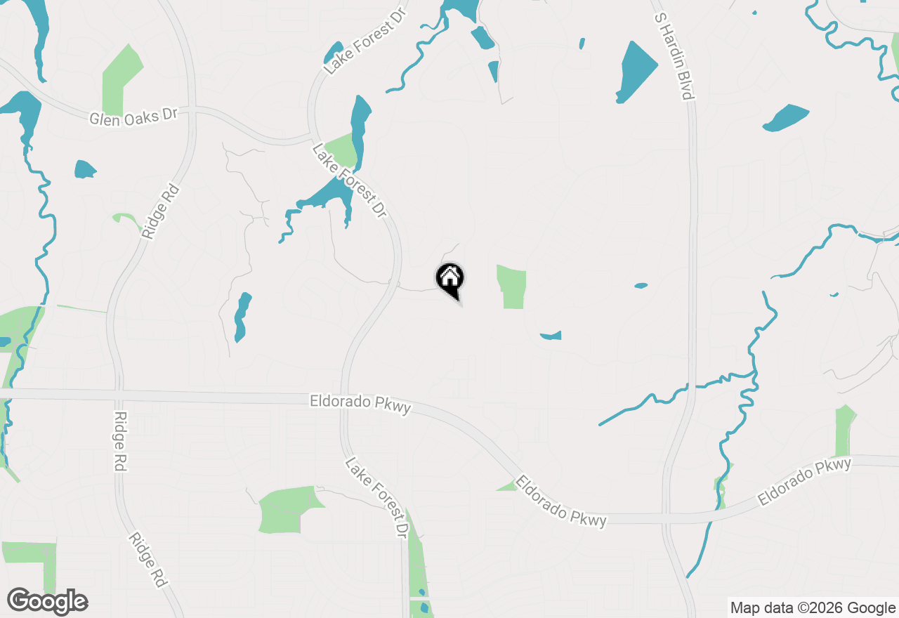 Map of 1207 Shady Oaks Circle, Mckinney, TX 75072