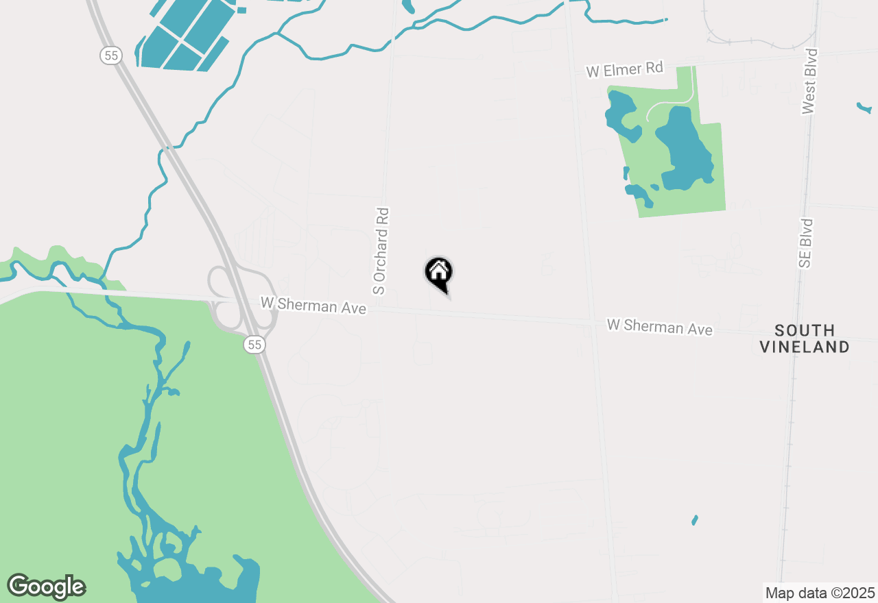 Map of 1206 W Sherman Avenue, Vineland, NJ 08360