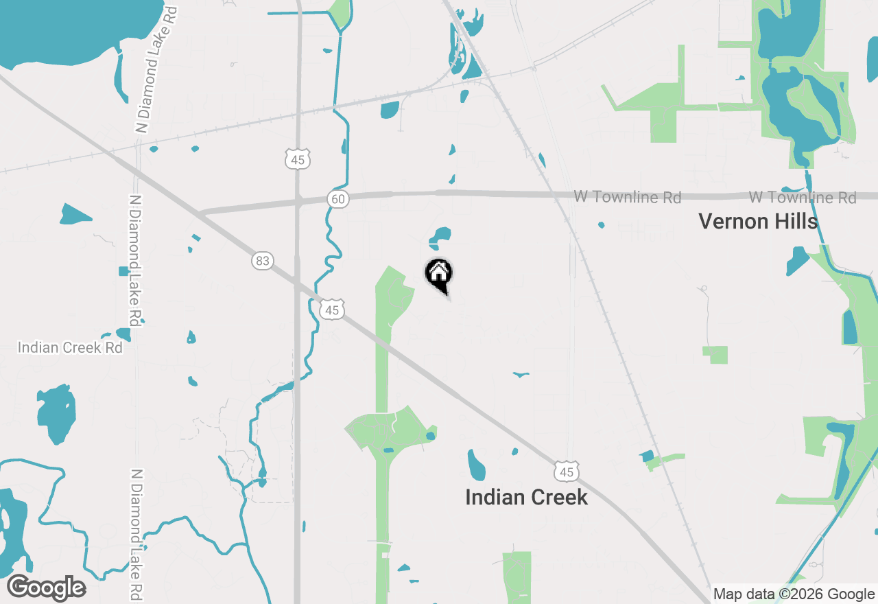 Map of 839 Lansing Court, Vernon Hills, IL 60061