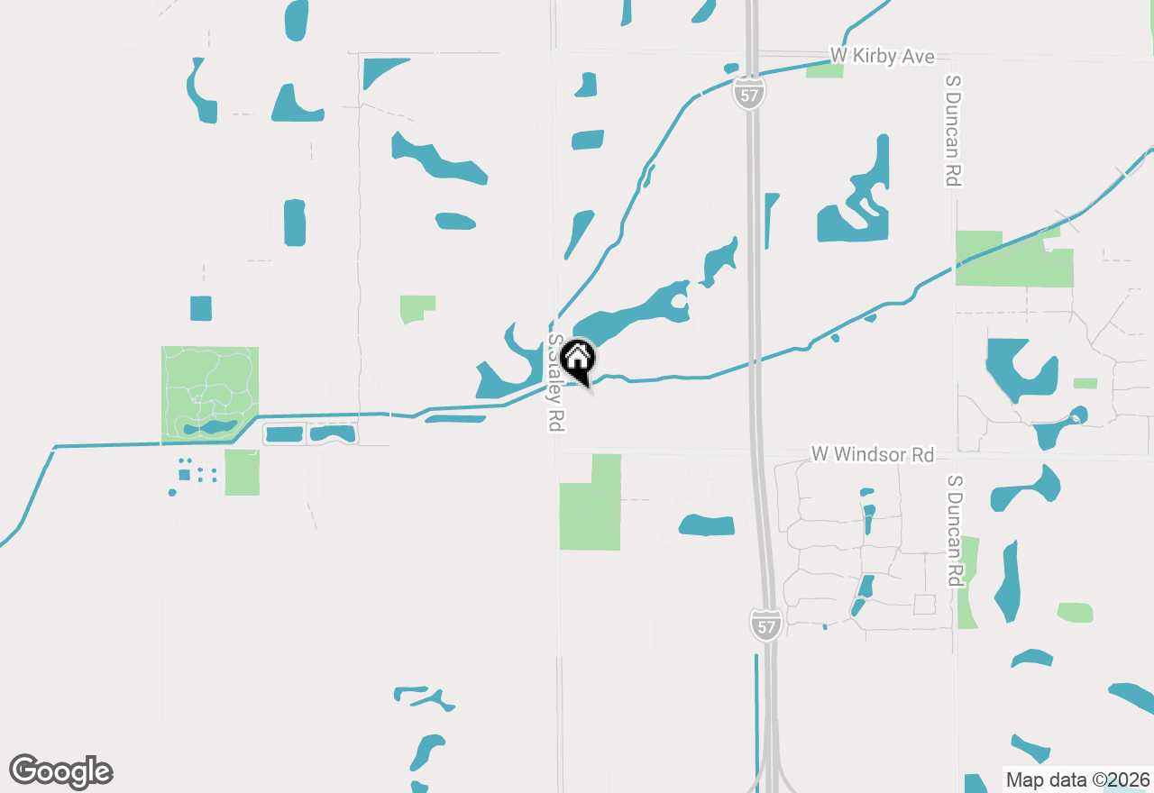 Map of 4106 Farhills Drive, Champaign, IL 61822