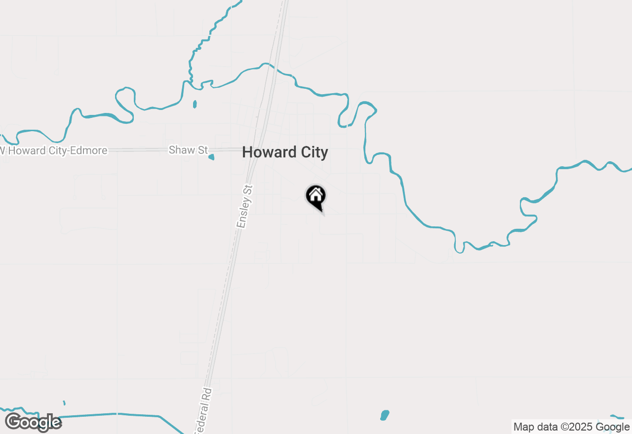 Map of 434 Walnut Street, Howard City, MI 49329