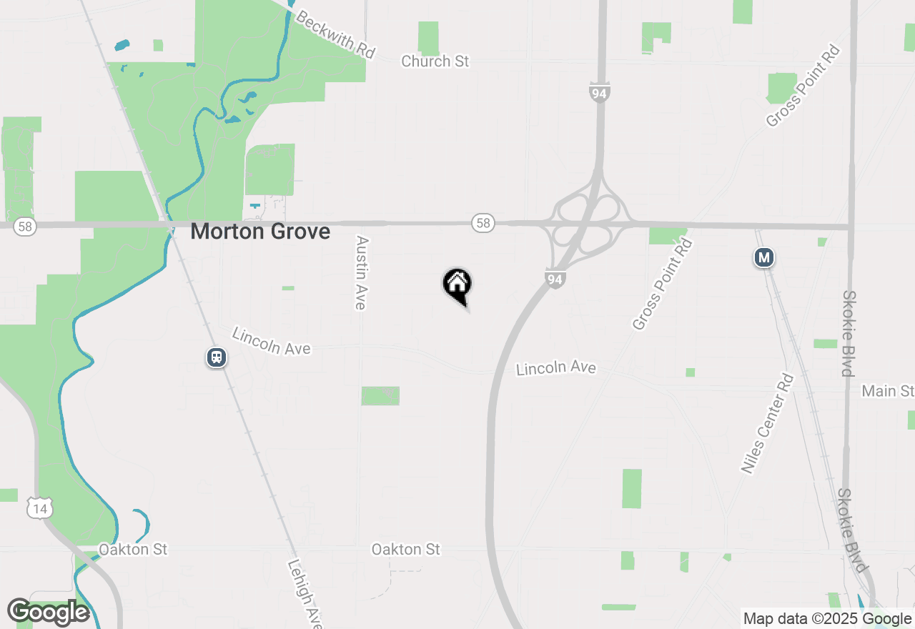 Map of (Address confidential), Morton Grove, Illinois 60053