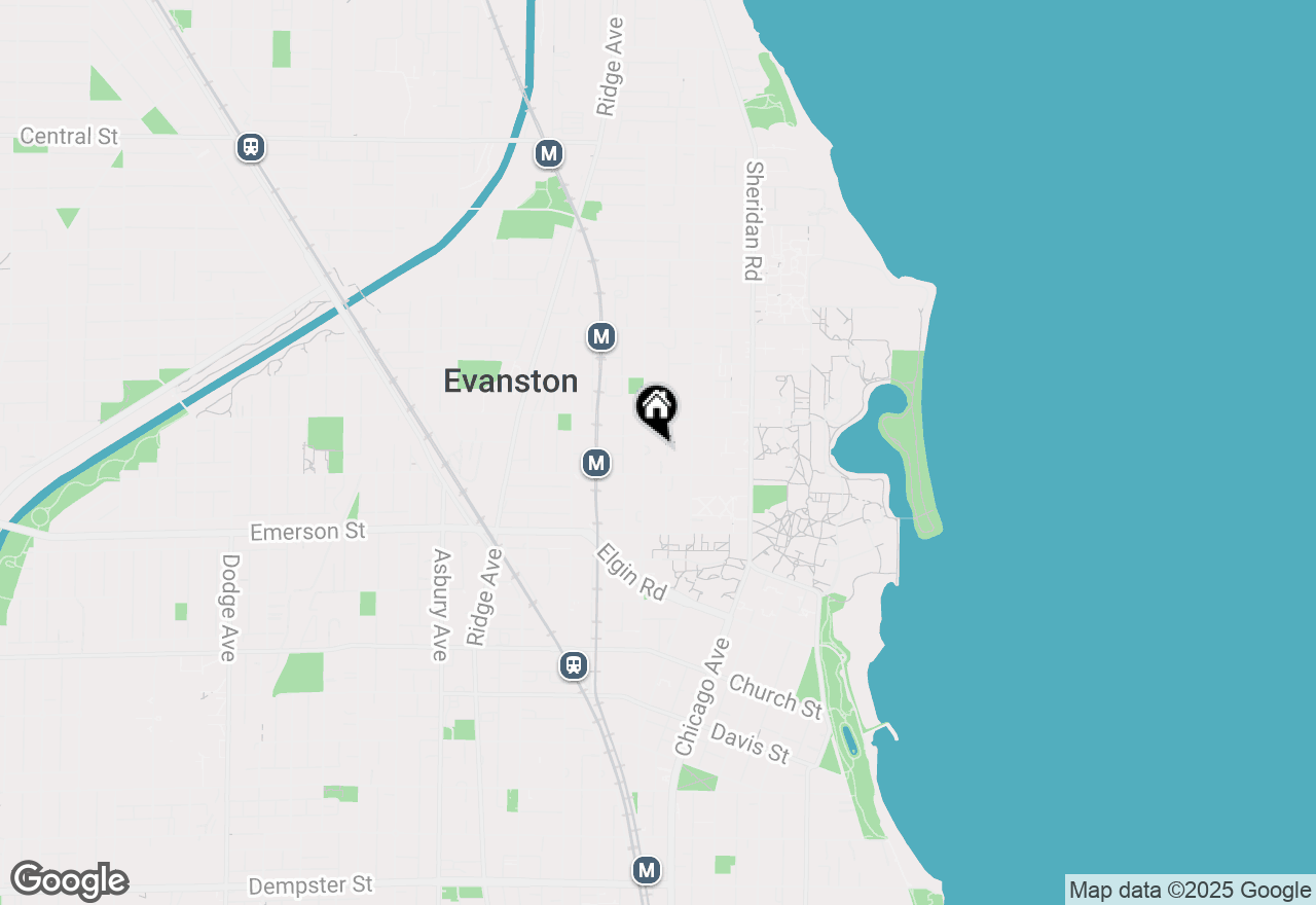 Map of 2025 Sherman Avenue #401, Evanston, IL 60201