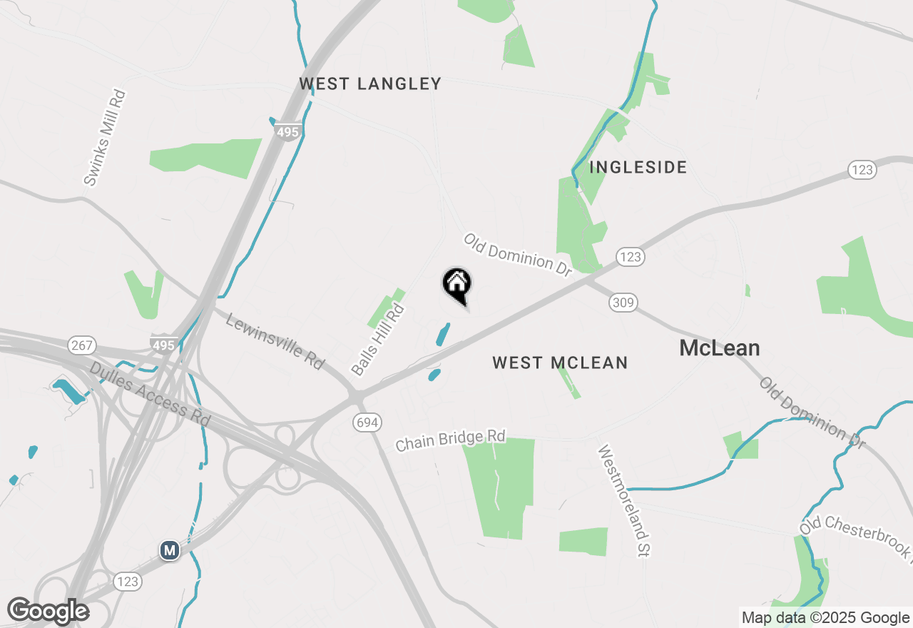 Map of 7134 Merrimac Drive, Mclean, VA 22101