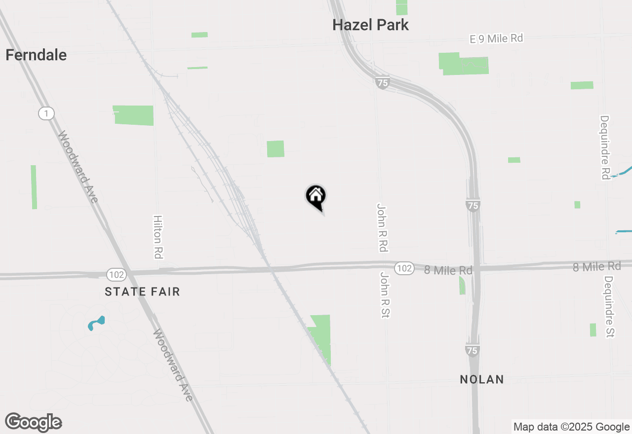 Map of 420 W Milton Avenue, Hazel Park, MI 48030