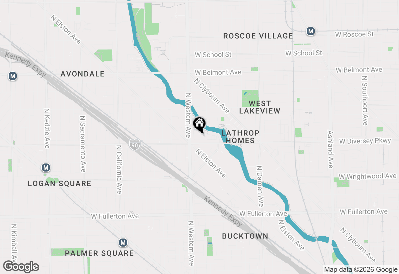 Map of 2337 W Wolfram Street #511, Chicago, IL 60618