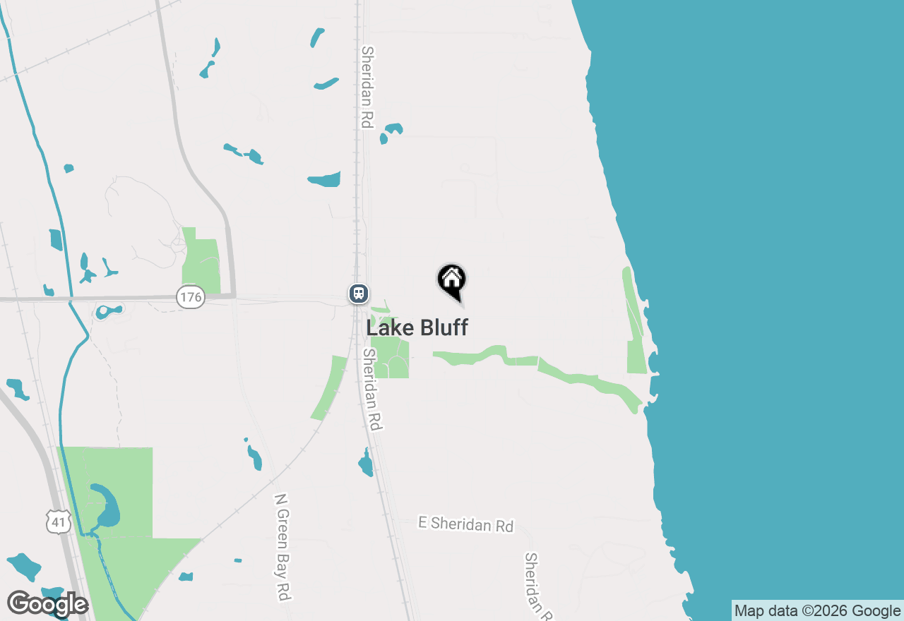 Map of 222 E Center Avenue, Lake Bluff, IL 60044