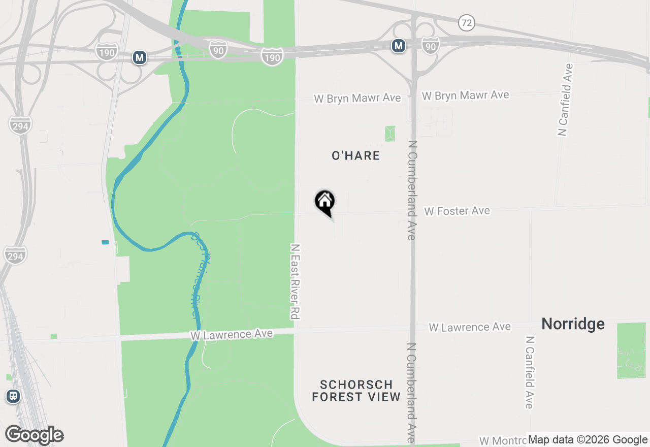 Map of 8701 W Foster Avenue #307, Chicago, IL 60656