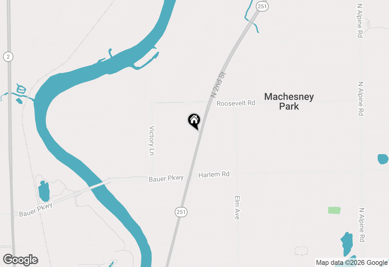 Map of 530 Wilshire Drive, Machesney Park, IL 61115