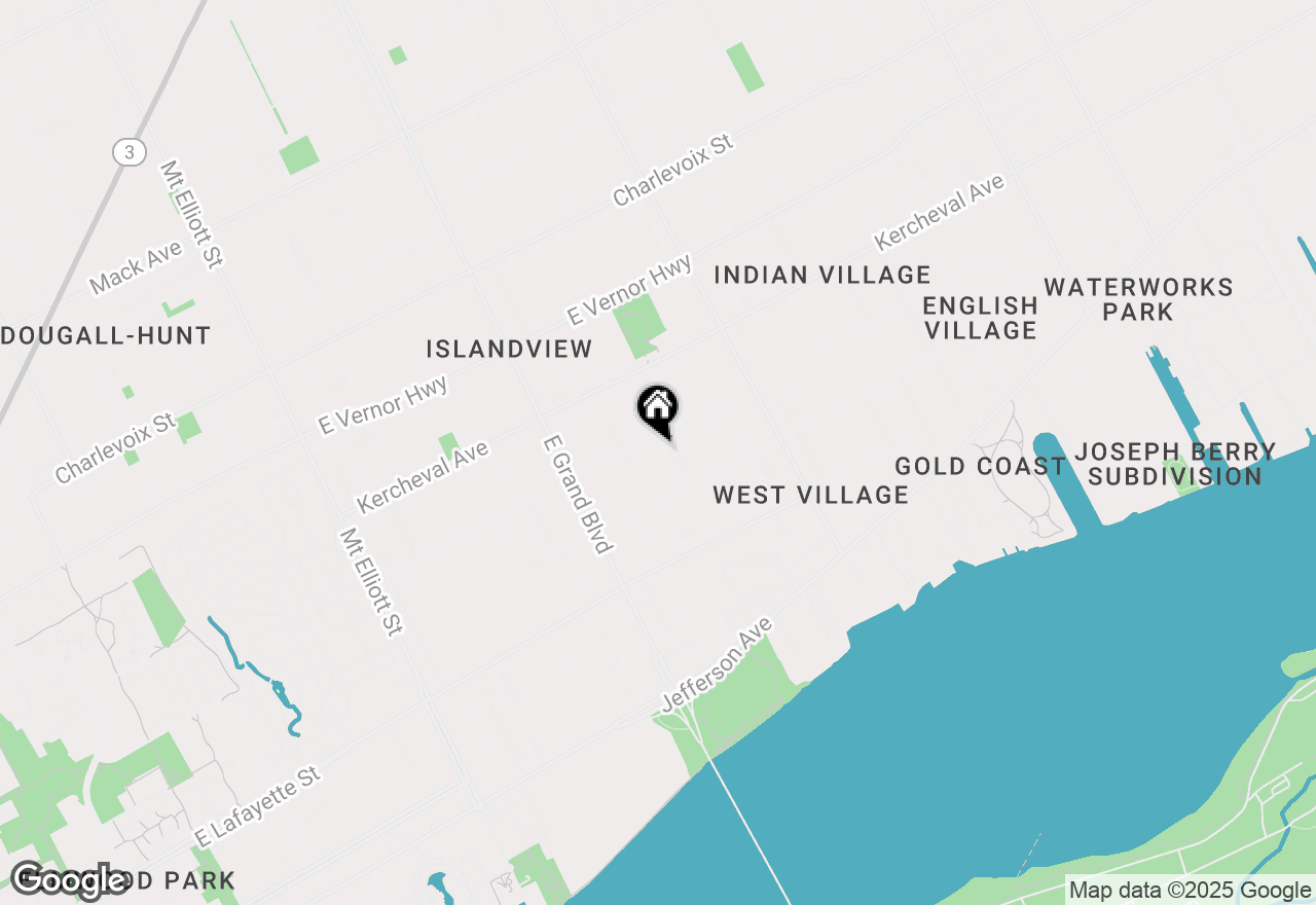 Map of 1757 Townsend Street, Detroit, MI 48214