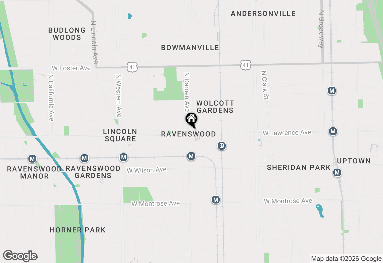 Map of 1964 W Lawrence Avenue, Chicago, IL 60640
