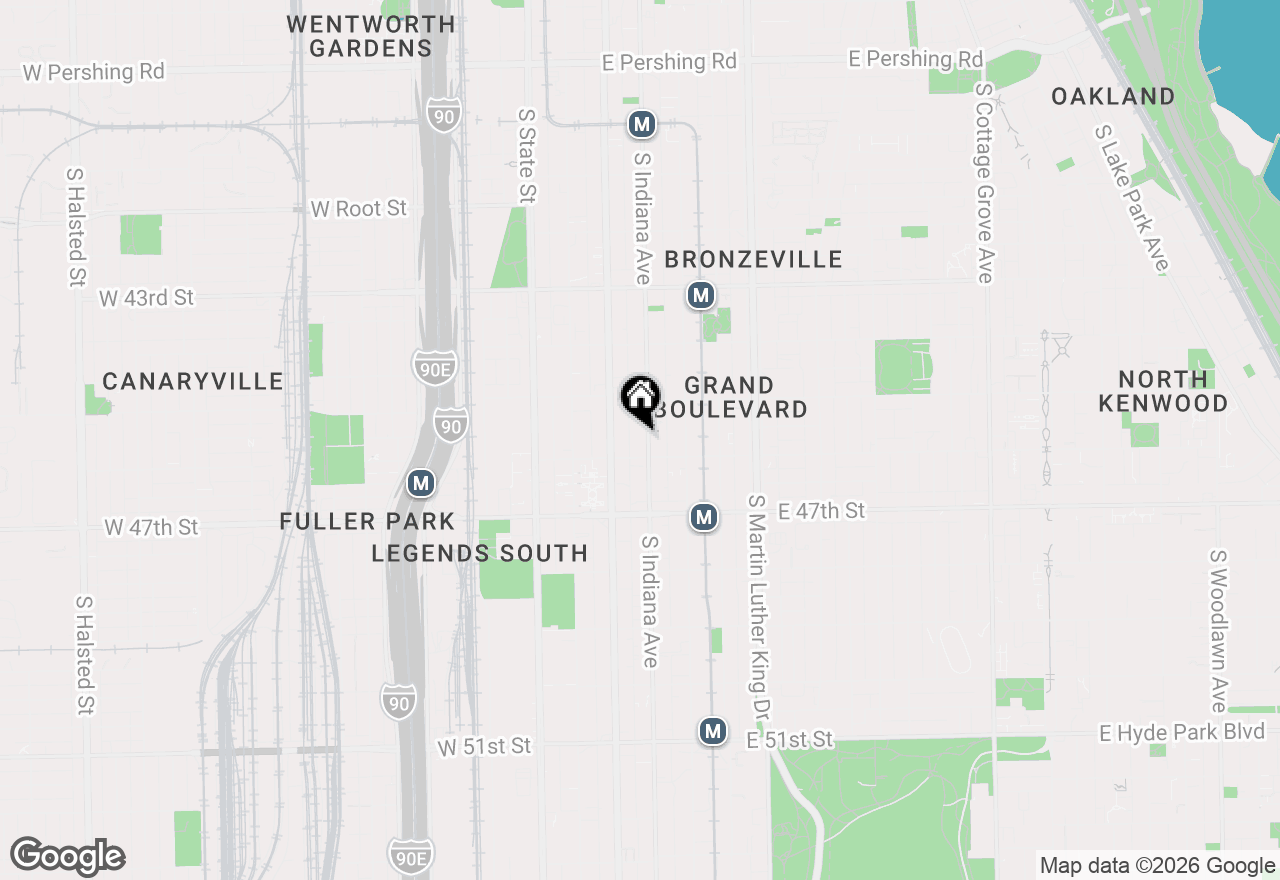 Map of 4548 S Indiana Avenue #1S, Chicago, IL 60653