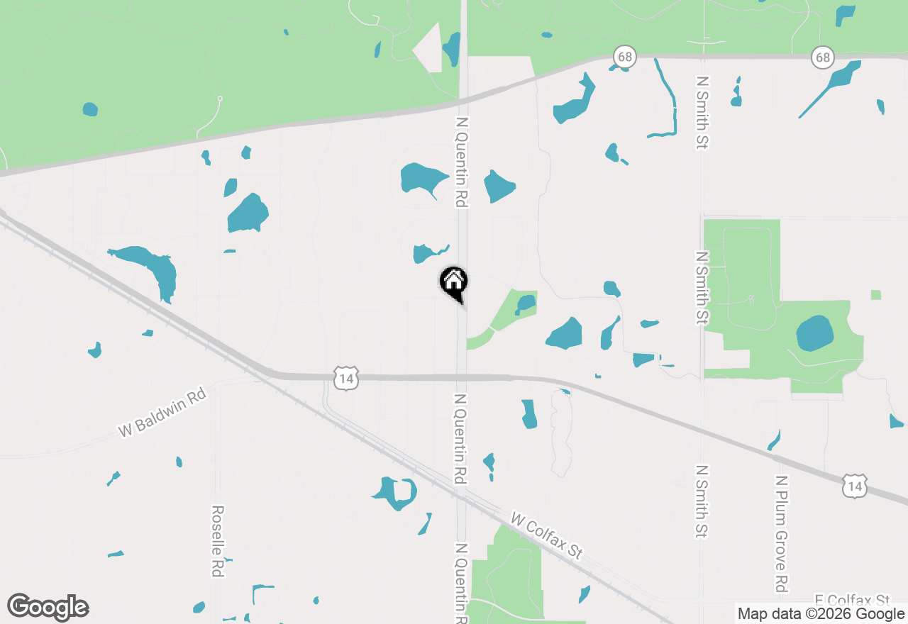 Map of 902 N Quentin Street, Palatine, IL 60067