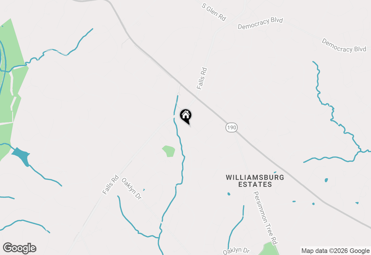 Map of 9617 Falls Bridge Lane, Potomac, MD 20854