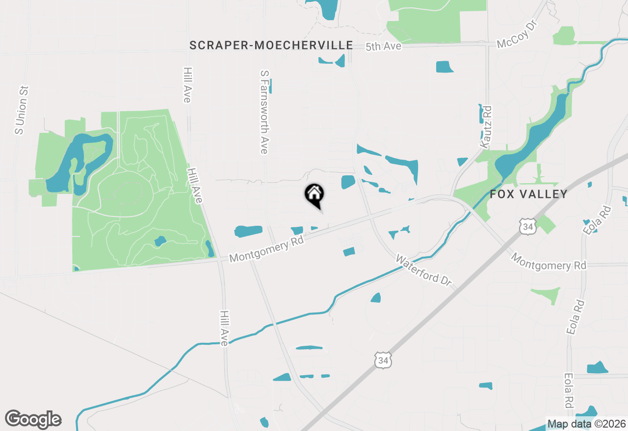 Map of 1066 Four Seasons Boulevard, Aurora, IL 60504