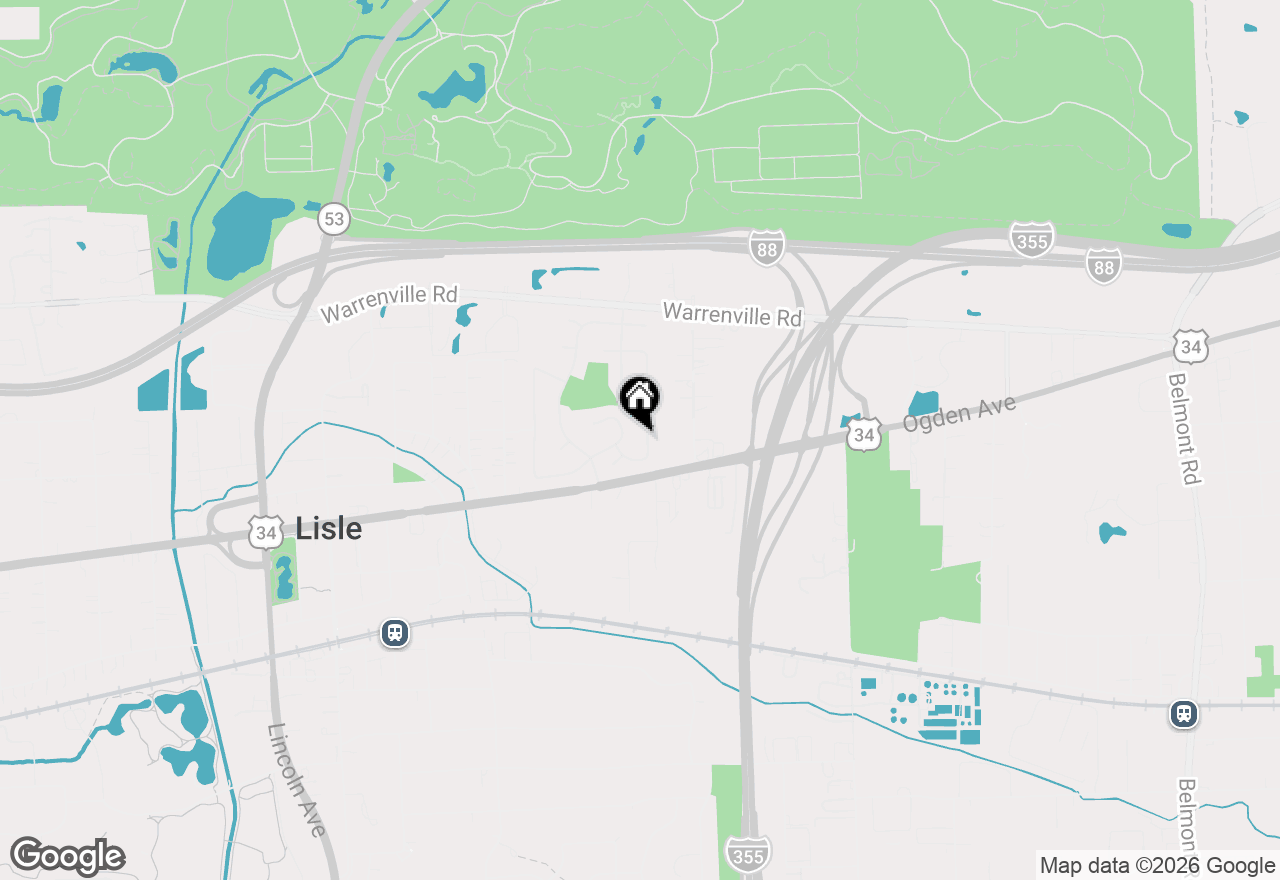 Map of 4542 Hatch Lane, Lisle, IL 60532