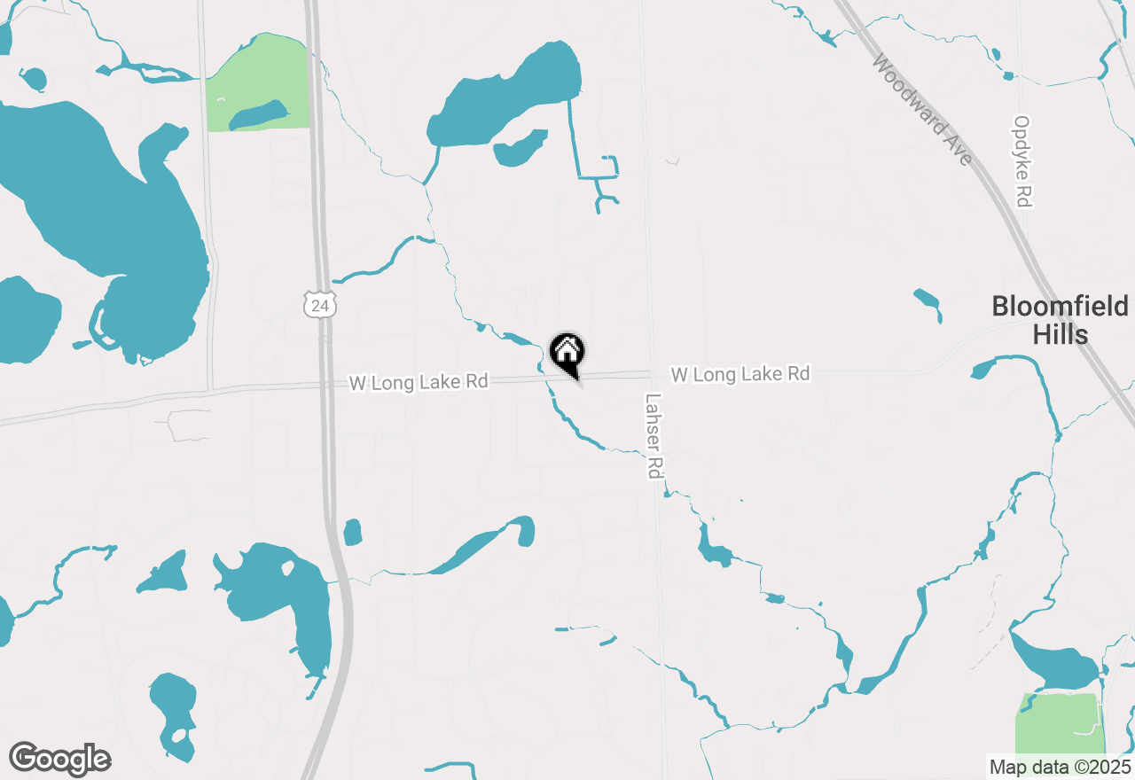 Map of 620 Pine Valley Way, Bloomfield Hills, MI 48302