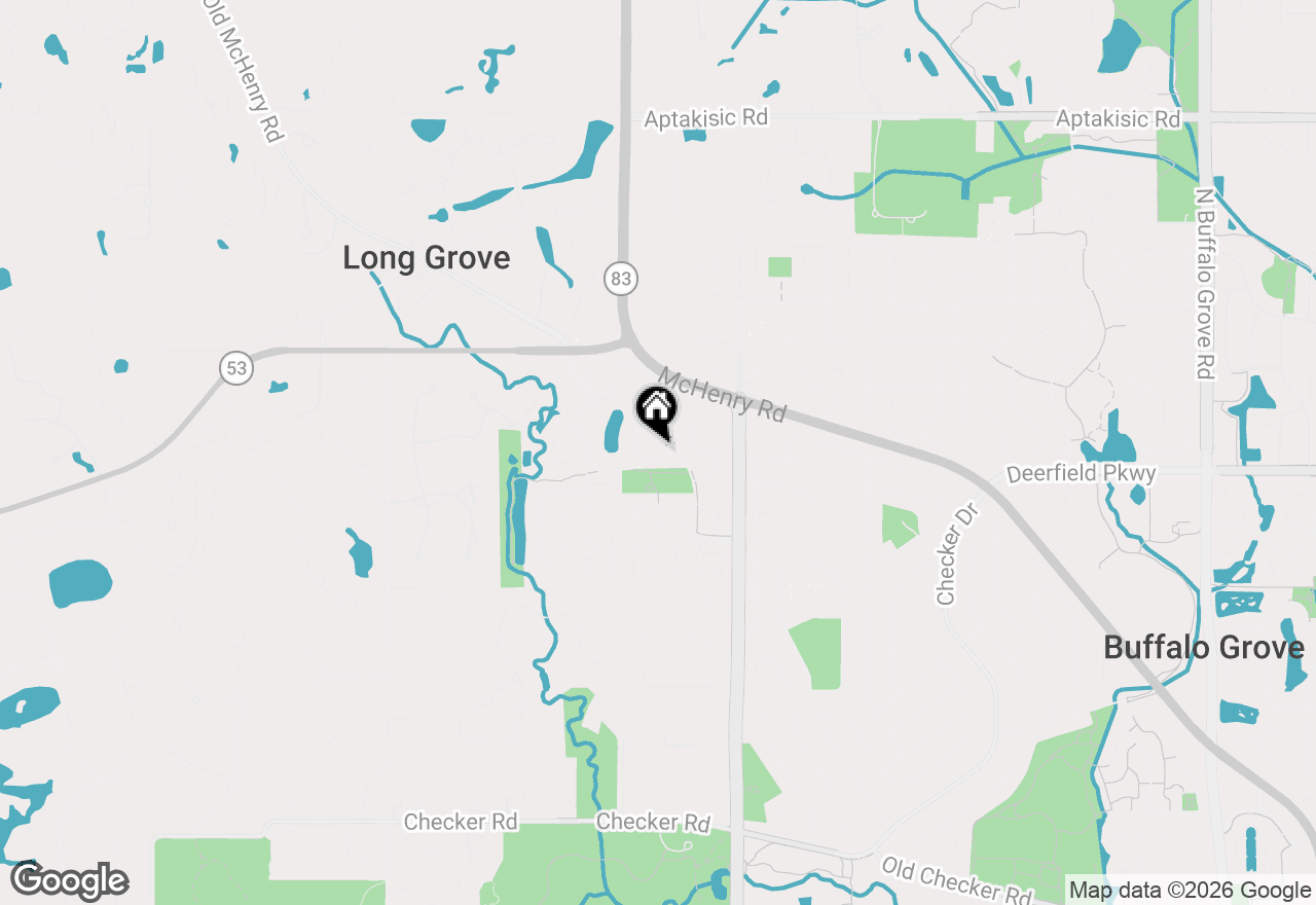 Map of 1336 Fairfax Lane, Buffalo Grove, IL 60089